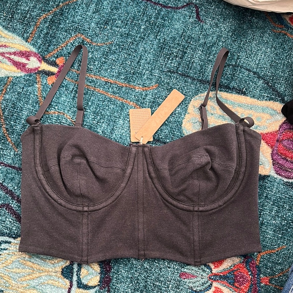SKIMS Gray Bustier
